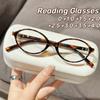 Retro Oval Small Frame Reading Glasses Personalized Women's Presbyopia Glasses Blue Light Blocking Eye Protection Eyewear