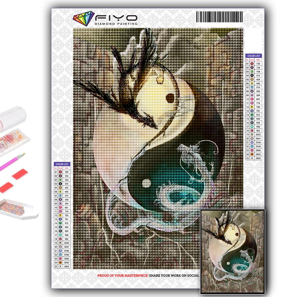 5D DIY китайский дракон вышивка крестом стразы Алмазный рисунок вышивка мозаика домашний декор