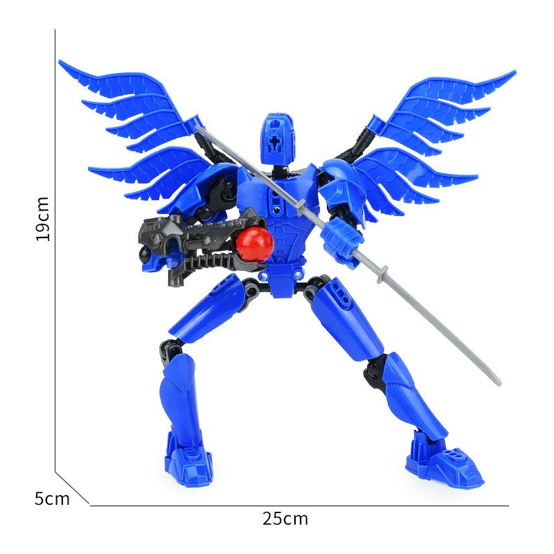 Детская развивающая сборная модель робота-деформатора, многосуставная подвижная сборная кукла, игрушка-конструктор
