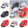 Zinc Zinc Alloy Inertial Car Toy 1/32 Ambulance Vehicle Toys Simulation Vehicle Gift for Boy