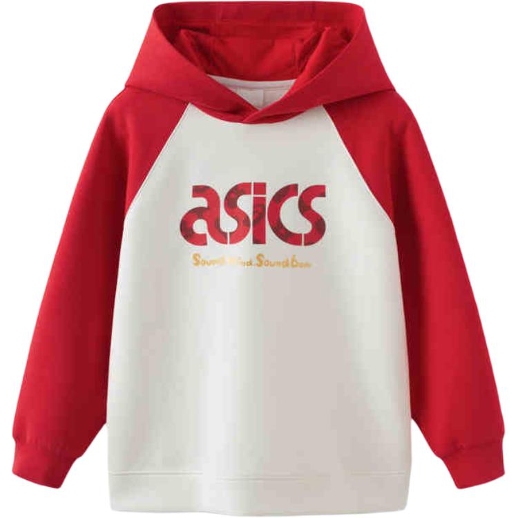 Sweatshirt Asics Sweatshirt Urban Fashion White Red Teenagers