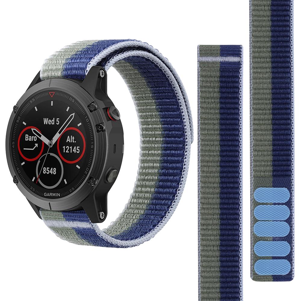 22 мм нейлоновый ремешок-липучка для часов Garmin Fenix 7 Pro 6 Pro 5 Plus Forerunner 965 955 945 935 265 255 Epix Pro 2 Браслет