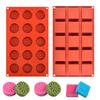 1pc Flower Pattern Silicone Mold For Chocolate Cylinder Candy Cookie Dessert Soap Ice Tray Keto Snack Kitchen Gadget Baking Tool