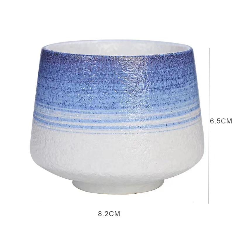 Большая керамическая чашка для чая Фарфоровые чашки для чая Чайная утварь Японский чайный сервиз Кунг-фу Чашка для воды Мастер-чашка Одинарная чашка Керамическая чашка Керамическая посуда