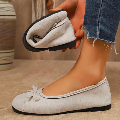 Женские туфли в стиле ретро с круглым носком, красные замшевые повседневные туфли на плоской подошве, модные элегантные туфли-балетки на плоской подошве с неглубокой подошвой