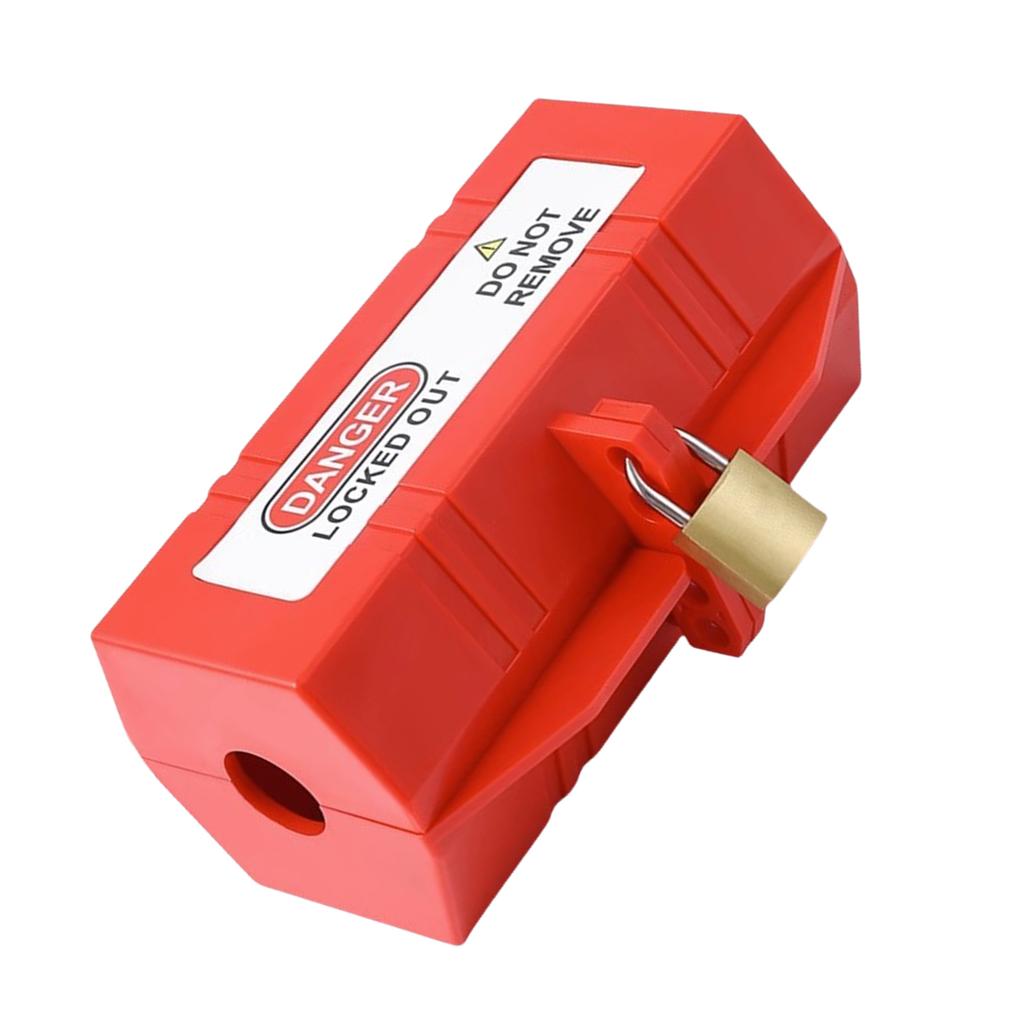 Устройство блокировки вилки с блокировочной биркой Пластиковая бирка для блокировки вилки Питание Блокировка Электрическая вилка и Блокировка вилки термостата Долговечная