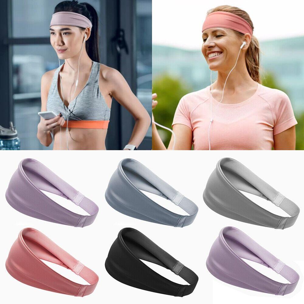 Widened Hair Band Solid Color Headscarf Fashion Yoga Headband Women Men