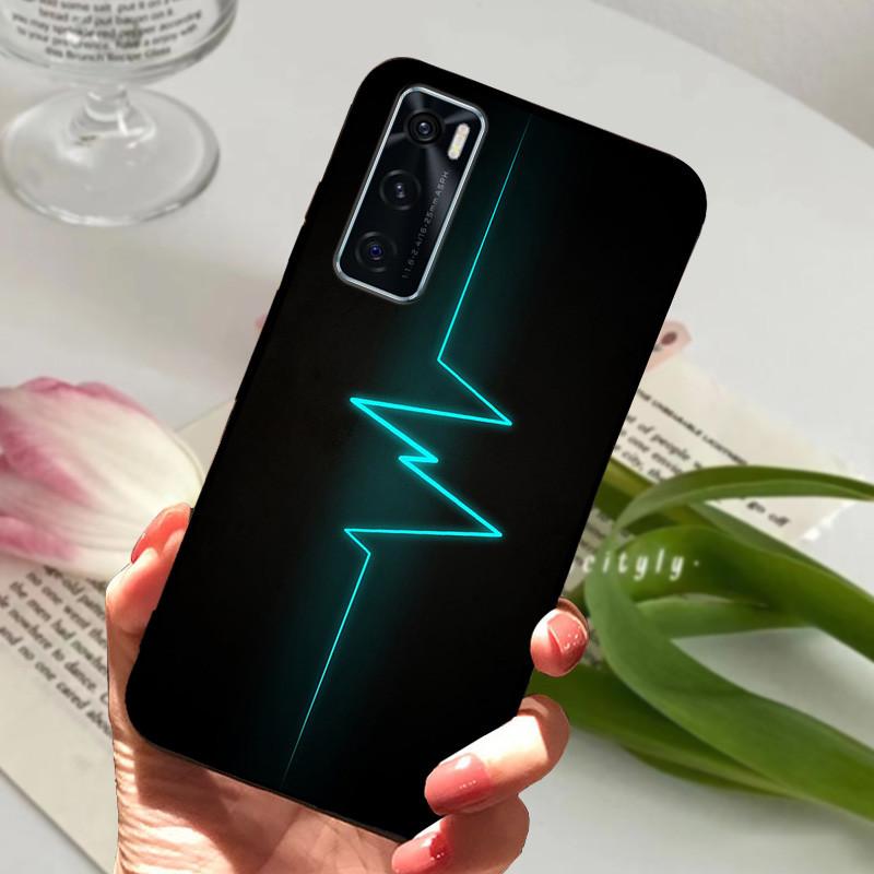 Чехол для Vivo V20 SE Животный Мультяшный Мягкий Силикон Funda для Vivo V20 SE V2022 V2023 Чехол для Телефона VivoV20SE Черный Coque 6.44 дюйма