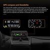 AD X90 GPS Проекционный дисплей Спидометр Сигнализация превышения скорости Уклономер Инклинометр Автомобильный компас HUD Угол наклона Угломер Часы