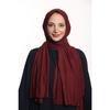 Женская шаль из чесаного хлопка из лайкры, бордового цвета