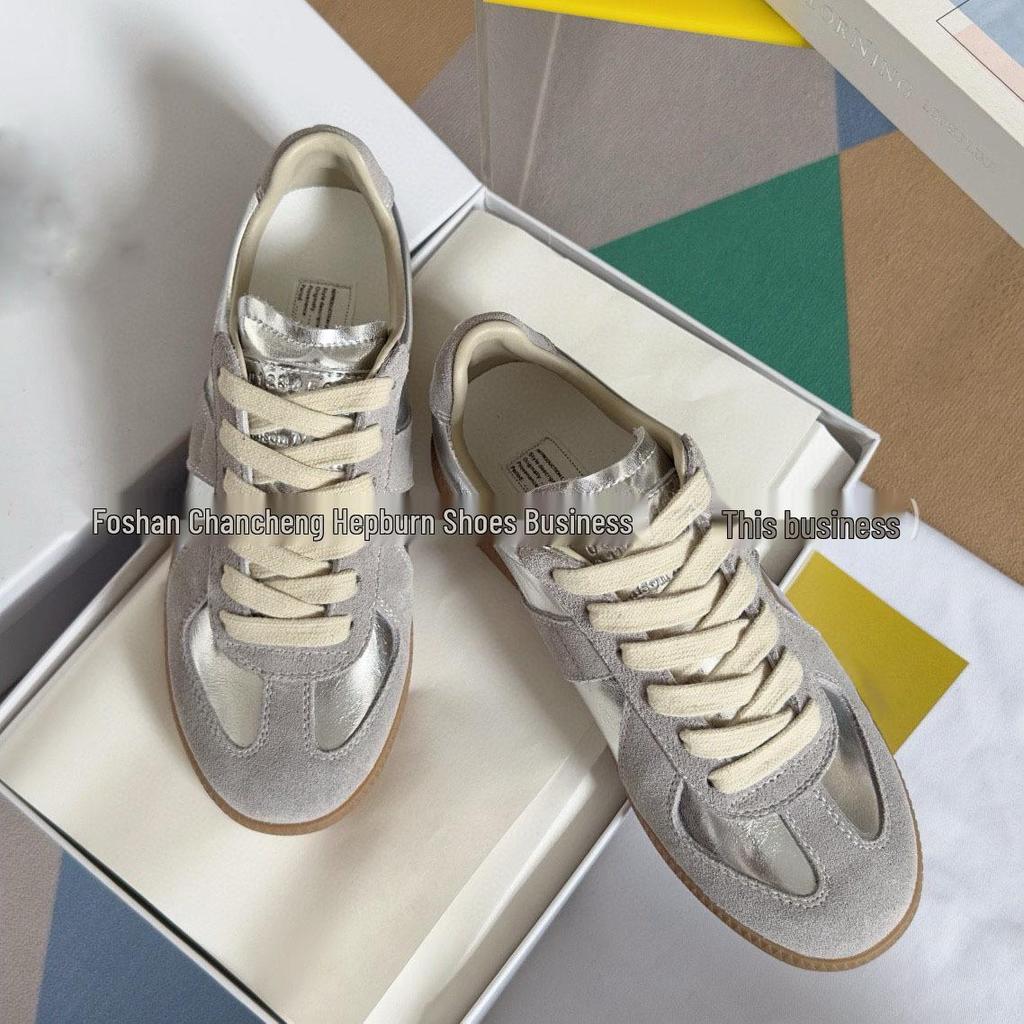 Maison Margiela MM6 Классические ретро белые кожаные кроссовки