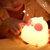 Cartoon Chick Night Lamp Adorable Appearance Dimmable Soft Lighting Flicker-Free Color Changing LED Bedside Lamp