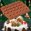 Christmas Cookie Mould Gingerbread Man Christmas Tree Chocolate Mold Halloween Cookie Candy Mold DIY Gummy Drop Mold Cake Tools