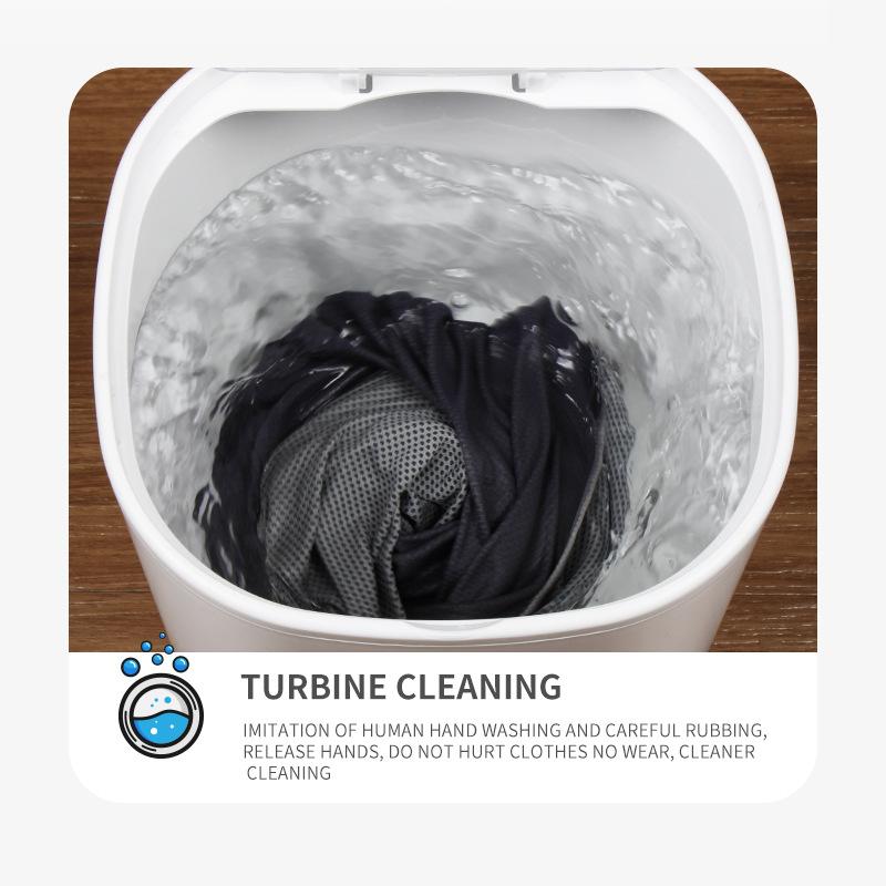Ultrasonic Ozone Mini Laundry Bucket Portable Washing Machine Underwear Baby Clothes Cleaning