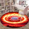 1pc B-Bayern Munich  Carpet, Round Rug, Comfortable, Suitable for Entryways, Living Rooms, Office, And Bedrooms, Christmas Decoration