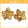 Vintage Elegant Gold Alloy Floral Design Earrings For Women With Shapes Geometric