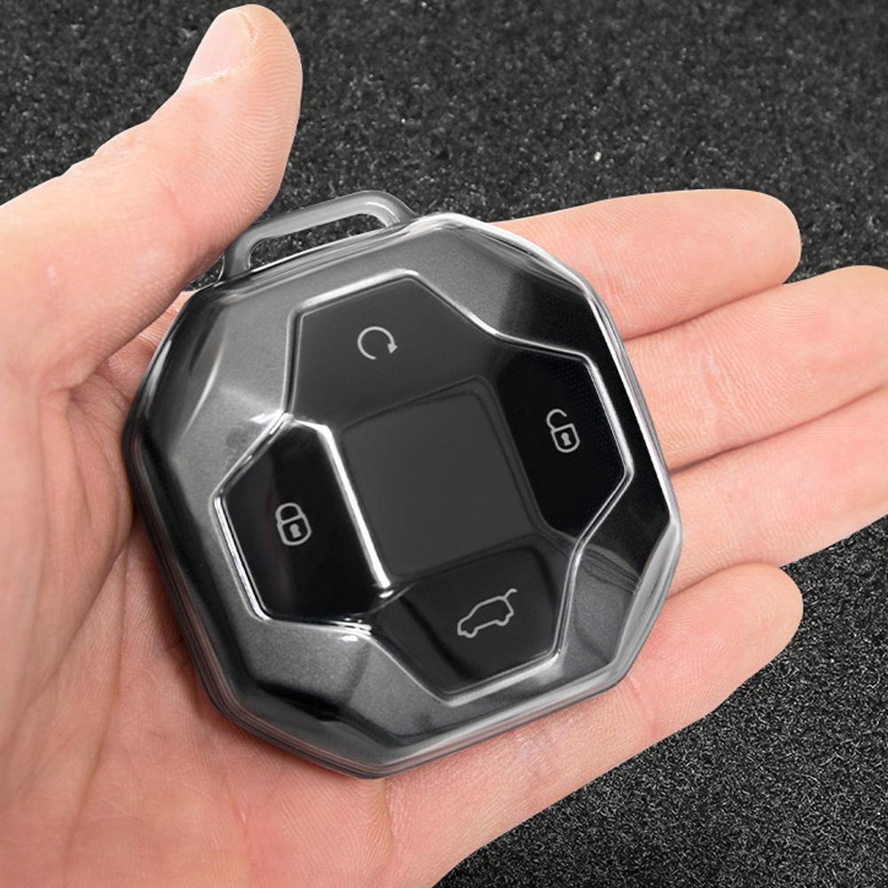 Мягкий чехол для ключа из ТПУ с 4 кнопками, защитный чехол для пульта дистанционного управления, автомобильные аксессуары для Chery Jetour T2 Traveler 2023 2024, бесключевые автомобильные аксессуары