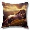Horse Pattern Home Decoration Pillow Cover Polyester Fiber Cushion Cover Living Room Sofa Cushion Cover