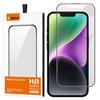 Matte Anti-Fingerprint Screen-Printed HD 9H+ Tempered Glass Screen Protector For iPhone 16, Bubble-Free Auto Adsorption Film
