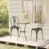 Day and Night - Day and Night Bistro Table and Chairs 3 Pieces Black Cast Aluminum