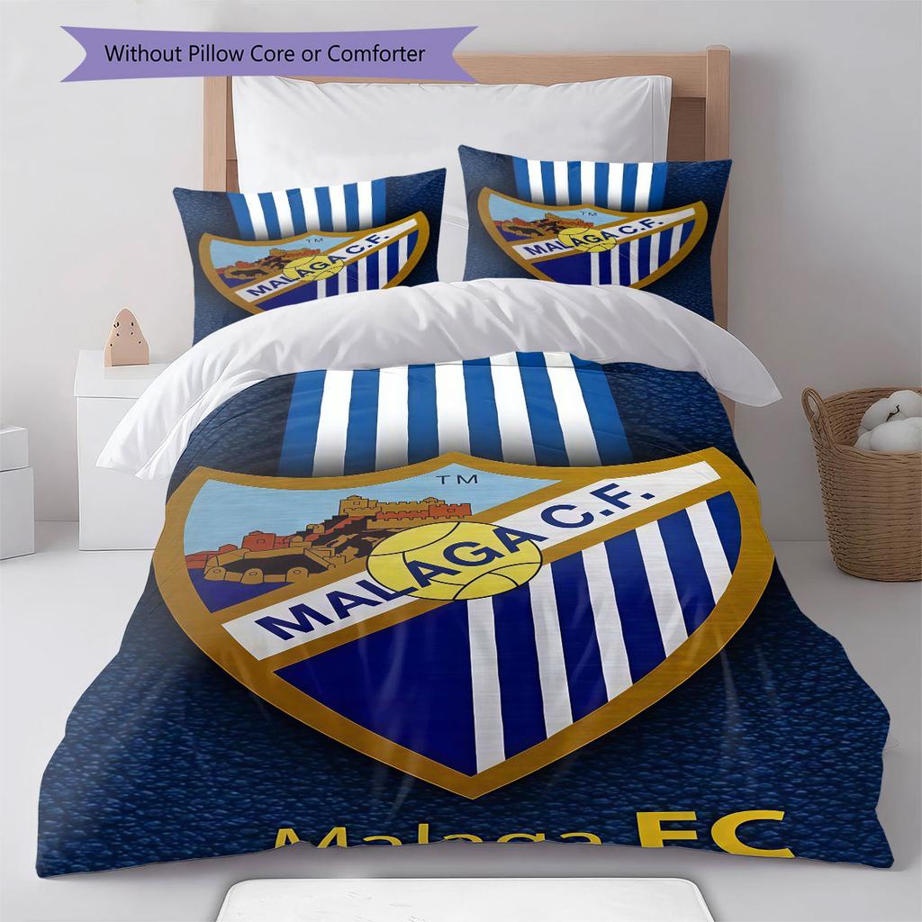 Málaga logo Bedding Quilt Set Quilt Cover Pillowcase Home Decoration Birthday Gift (1 * duvet cover + 2 * pillowcase, without core)