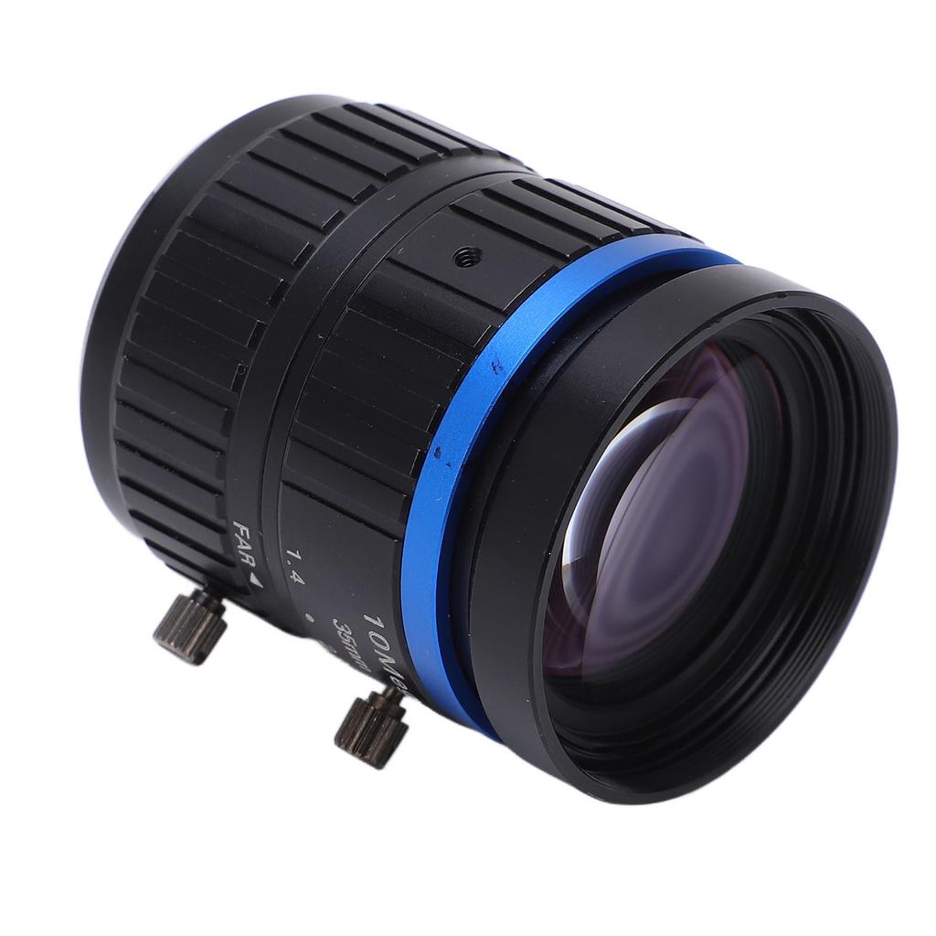 1in C Mount Lens High Definition 10 Megapixel Manual Iris Lens 35mm Focal Length for Industrial Camera