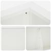 Retaining Wall 8 pcs. 300 x 100 x 30 cm Steel White