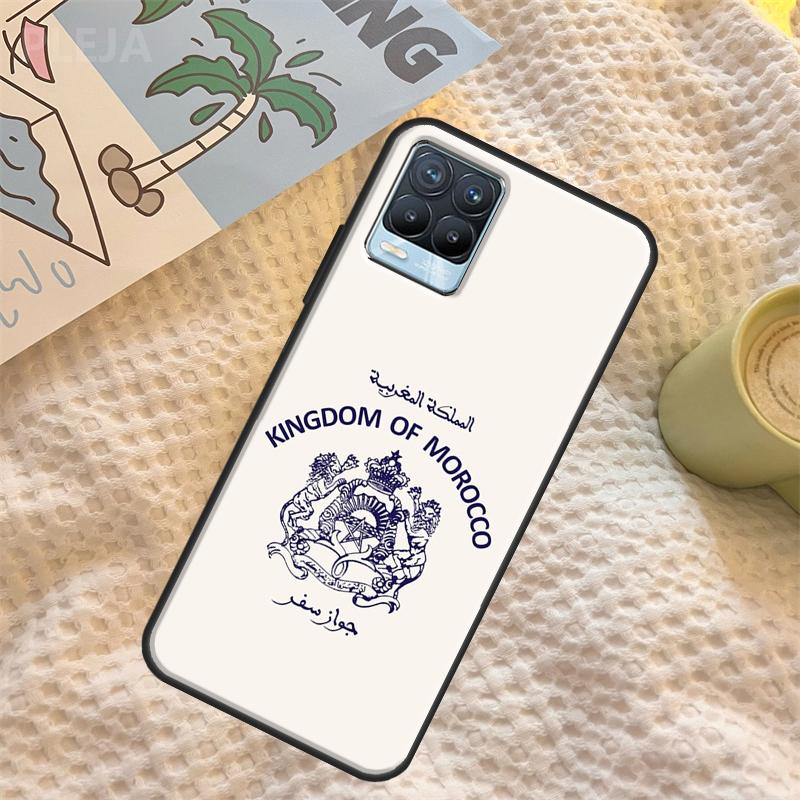 Morocco Flag Passport For OnePlus 10 9 Pro 9R Nord2 Case For Realme 8 9 Pro Plus 8i 9i GT Neo 2 3 Master Cover
