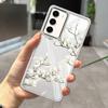 Чехол с цветком для Samsung Galaxy S24 Plus S22 Ultra S23 S21 S20 Fe A54 A53 A52 A34 5g, силиконовый мягкий чехол