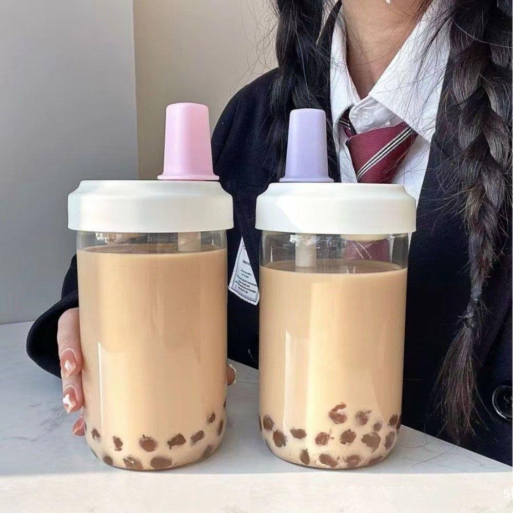 Student Large-capacity Straigh Drinking Portable Straw Cup Drink Cup Water Bottle Plastic Kettle