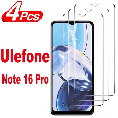4 шт. защитное стекло для экрана Ulefone Note 16 Pro MAX закаленное стекло пленка