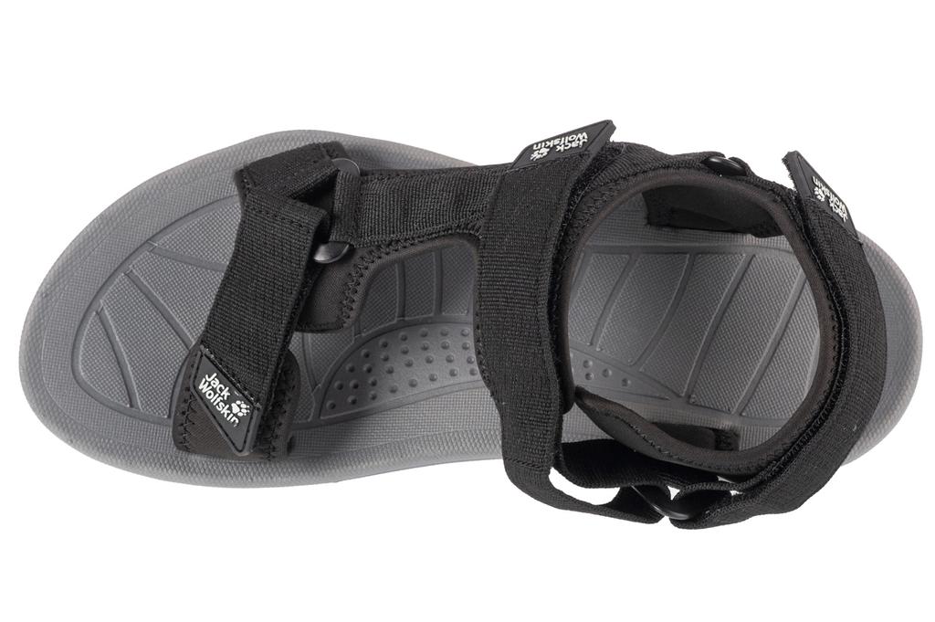 Jack Wolfskin Wave Breaker Sandal M, Мужские черные сандалии