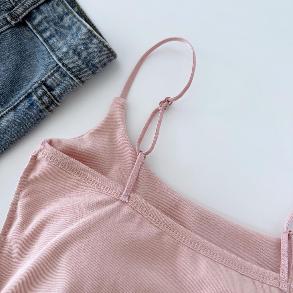 Плиссированный утягивающий топ-майка с нагрудной подушечкой – Дышащий женский повседневный топ-бандо