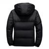 White Duck Down Jacket Men Winter Warm Solid Color Hooded Down Coats Thick Duck Parka Mens Down Jackets Winter Outdoor Coat