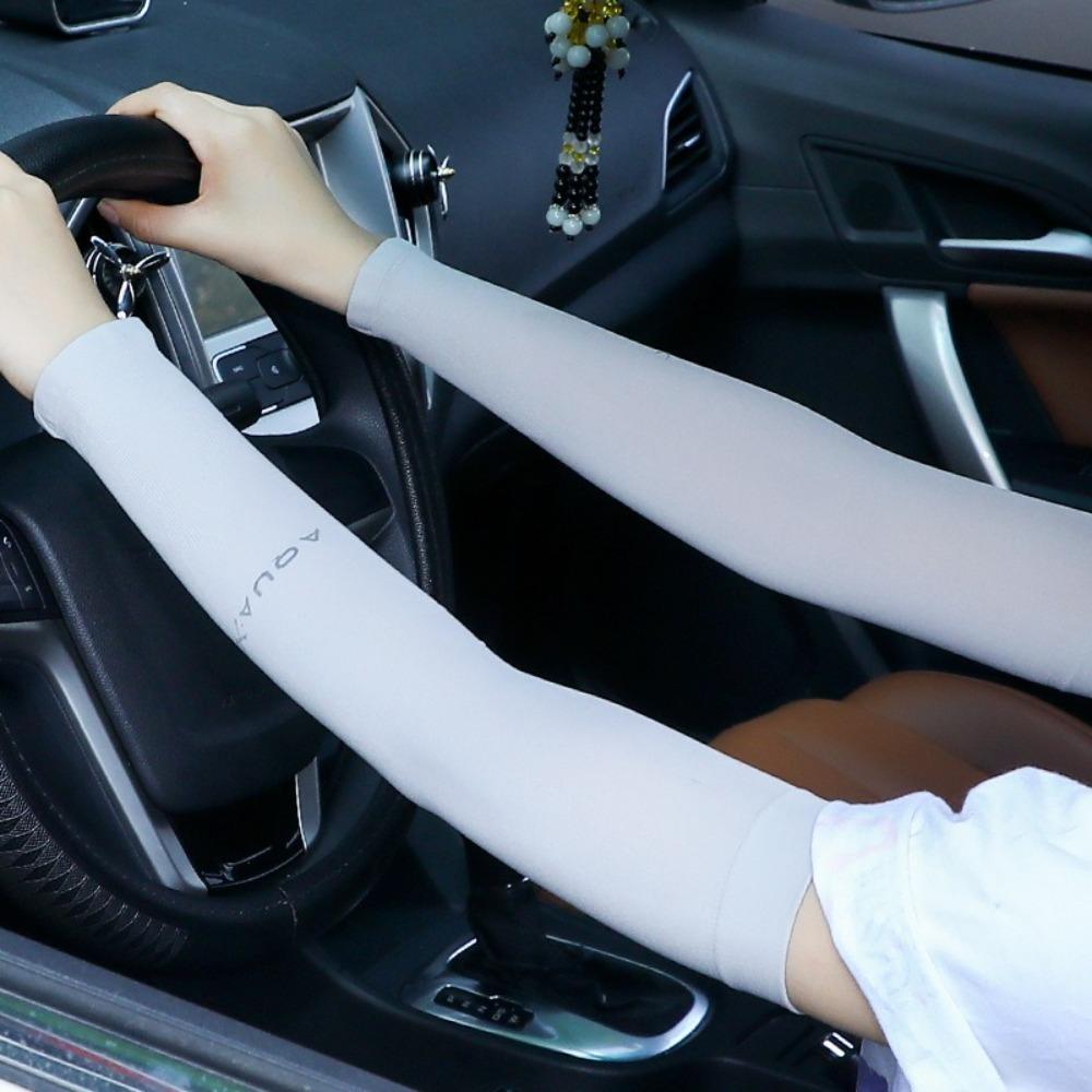 Breathable Sun Protection Sleeves Elastic Summer Cooling Cycling Sun Protection Arm Muffs Quick Drying Anti-UV Driving Sleeves
