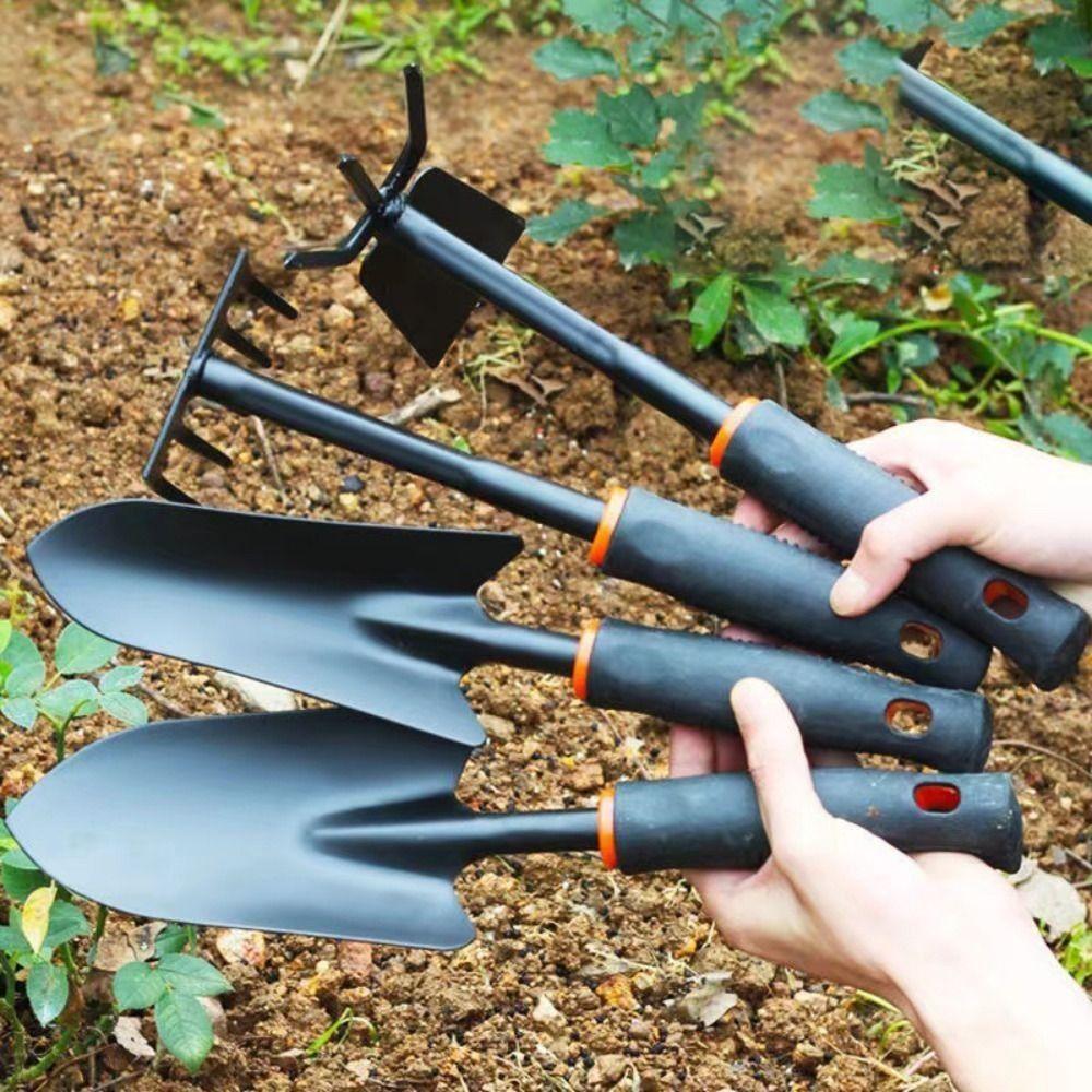 Посадка цветов Мини стальные грабли Прополка цветов Маленькая лопата для копания почвы Сельскохозяйственная лопата