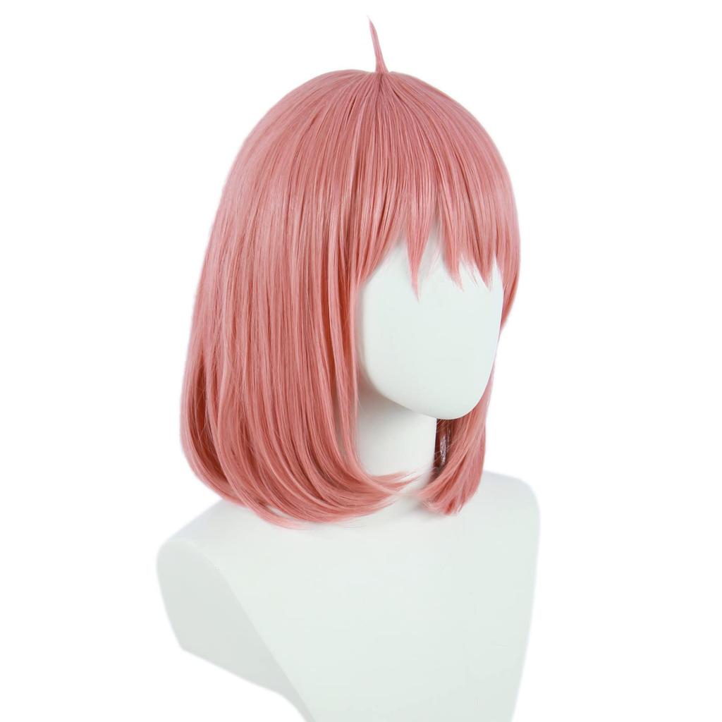 Linfairy Cosplay Wig, Heat-Resistant, Costume Accessory, Festival Cosplay Wig, Short Pink Hair