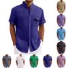 Men'S Casual Loose Short Sleeved Printed Shirt With Fashionable Top