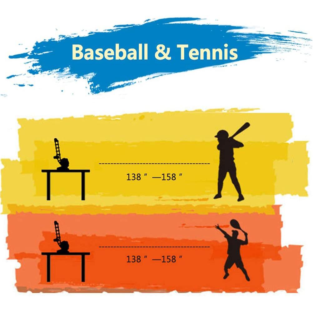 2 In 1 Baseball and Tennis Pitching Machine Automatic Pitcher Outdoor Sport Games for Kids Birthday
