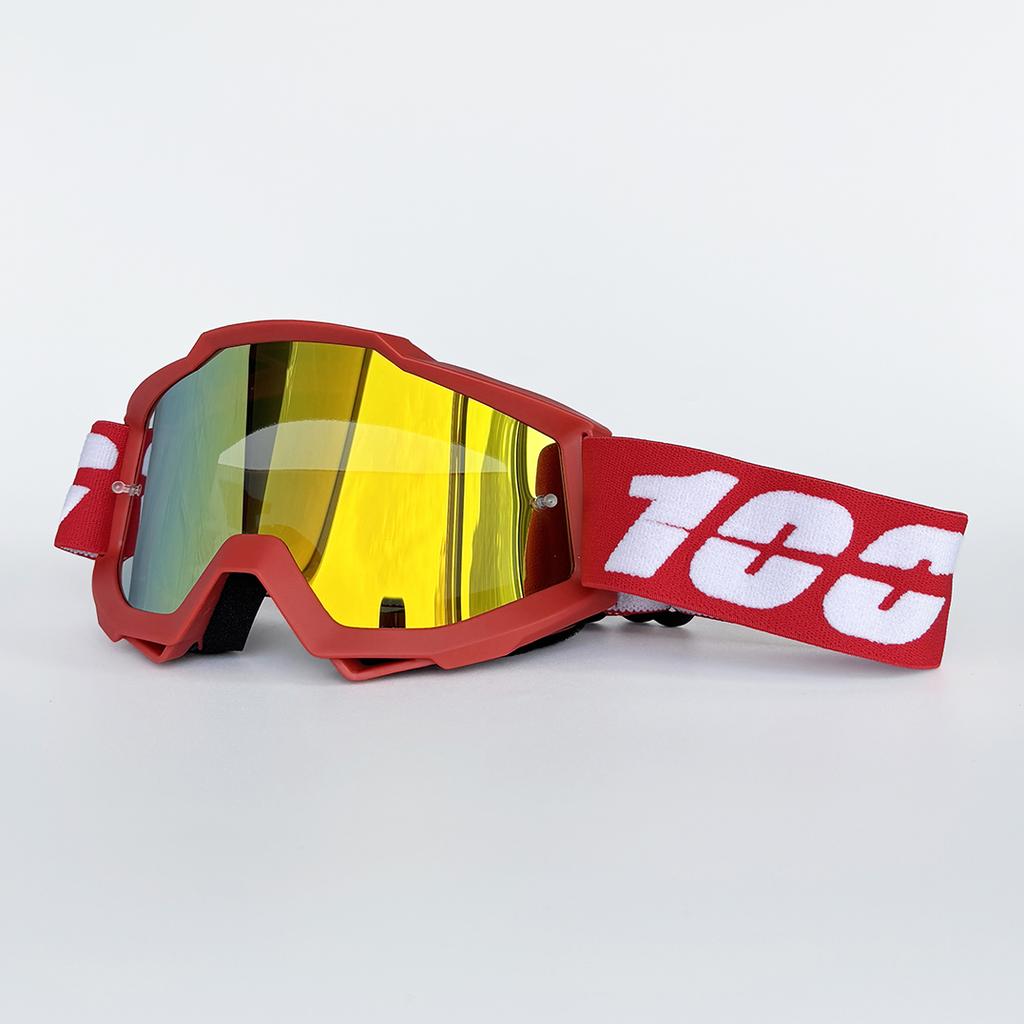 100 Мотоциклетные очки Велосипедные очки Для улицы Внедорожные Лыжные Спортивные MX ATV Мотокросс Очки для гонок на мотоциклах Велосипедные очки