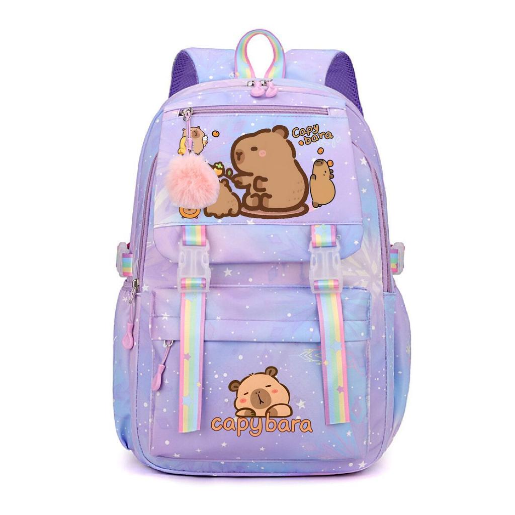 Cute Printed Children'S Lightweight Backpack, Primary And Secondary School School Bag