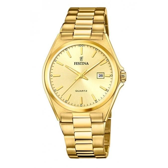 Montre - Festina - F20555-3 - Jaune - Acier - Étanchéité 5 ATM