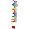 Colorful Wood Wind Chimes Rainbow Wind Spinner Mobile Chime Lawn Wind Spiral Party Home Decor Garden Ornament Decor DIY Pendant