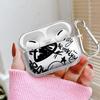Мультяшный Чехол с Граффити для Airpods 3 Pro2 Pro Pro3 4 1 2 Прозрачный Чехол-Крышка для Наушников