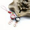 Japanese Cute Lucky Cat Keychains Car Bag Decor Sound Bell Pendent Charm