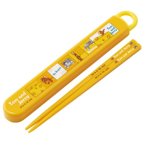 Skater Chopsticks Chopstick Box Set Tom & Jerry Happy 16.5cm Children's Antibacterial Made In Japan ABS2AMAG-A