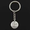 Fashion Circle Plates I Love You 20x20mm Pendant 30mm Key Ring Chain   Men Car Gift Souvenirs Keychain