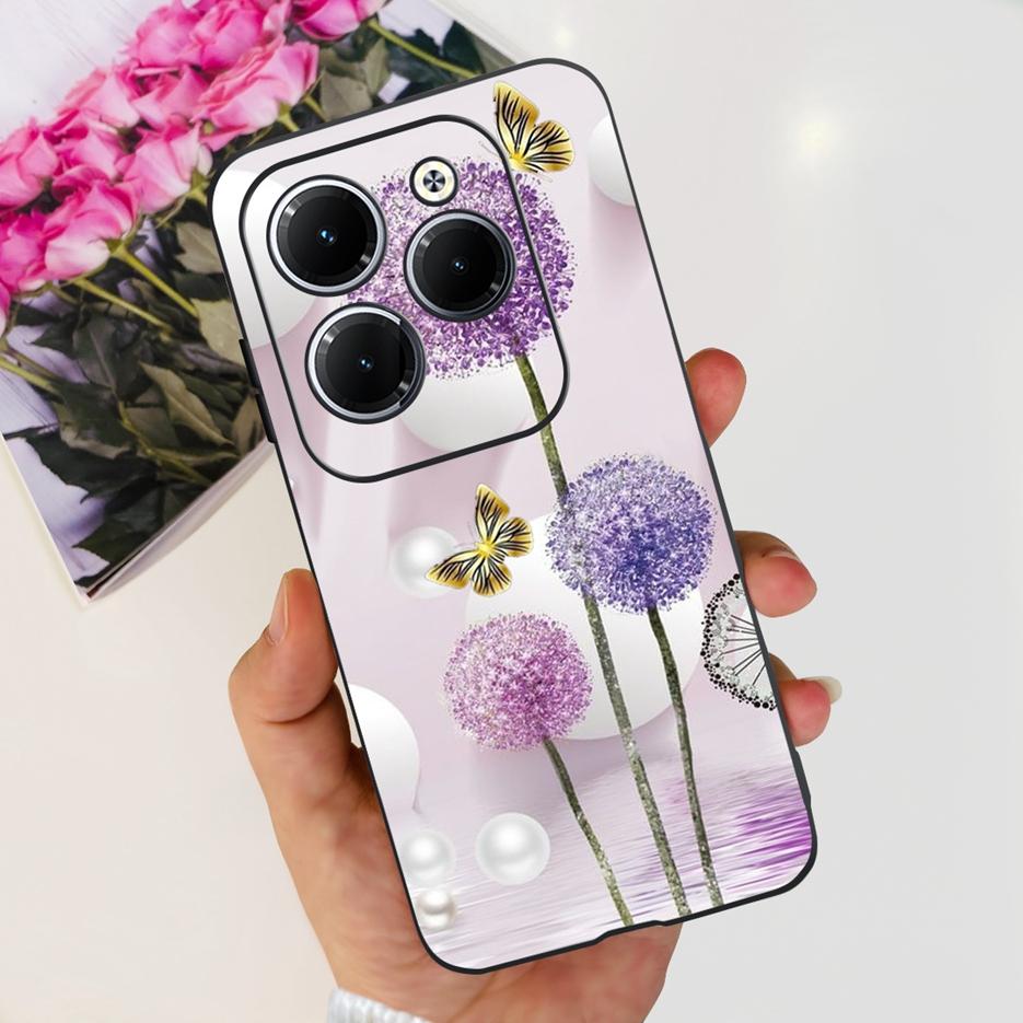 Чехол для Infinix Hot 40 Pro X6837 Милый Модный Чехол Мягкий Силиконовый Чехол для Телефона Для Infinix Hot 40i Hot40 Pro Hot40i Чехлы Бампер