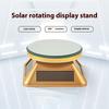 Подставка для демонстрации драгоценных камней на солнечной батарее с поворотным столом на 360 градусов, акриловый поднос для ювелирных изделий