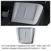 Для Tesla Model 3 Highland Model Y Juniper 2025 Органайзер для центральной консоли, подлокотника, Box Pad, аксессуары для интерьера